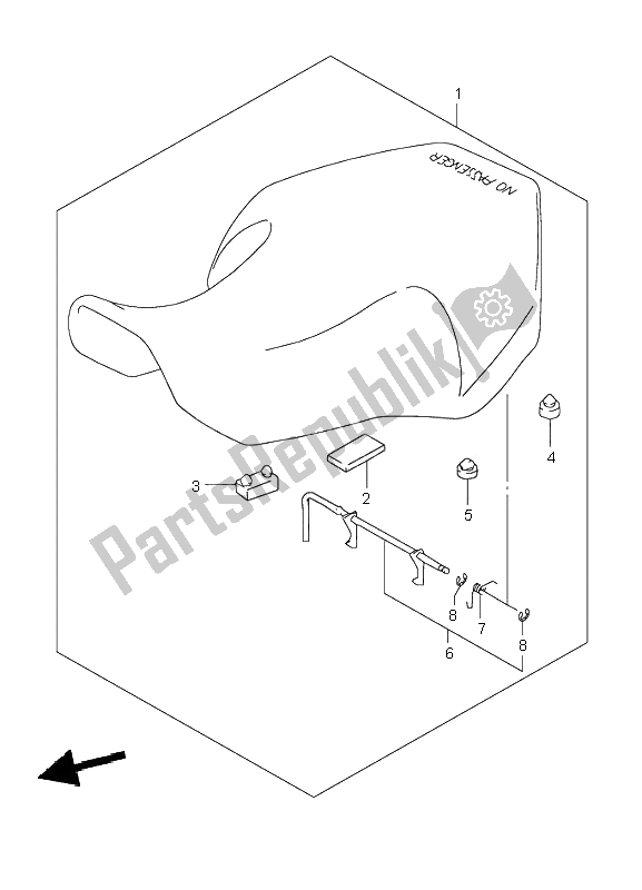 Todas las partes para Asiento de Suzuki LT 80 Quadsport 2002