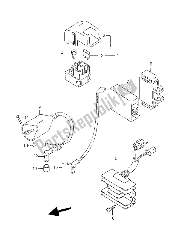 Todas las partes para Eléctrico de Suzuki GZ 125 Marauder 1999