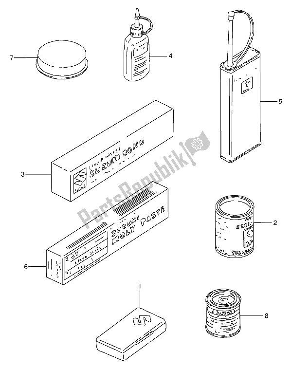 Toutes les pièces pour le Optionnel du Suzuki GN 250 1985