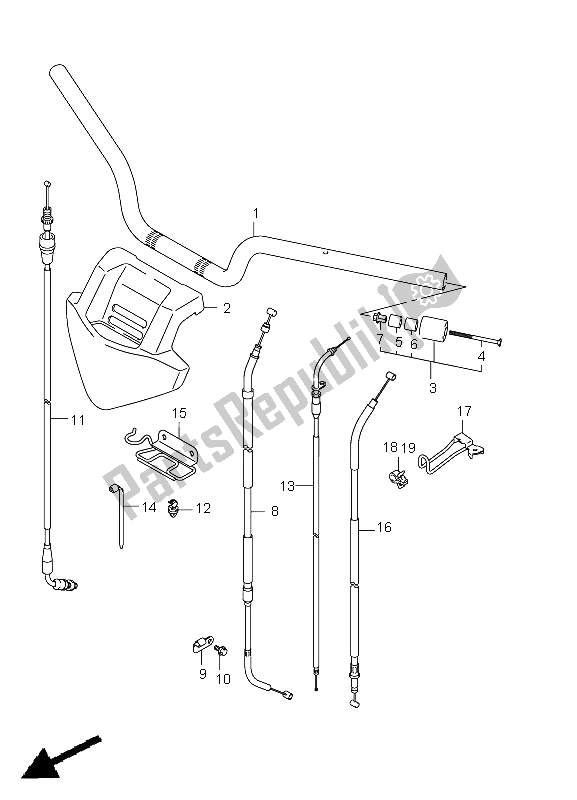 Tutte le parti per il Manubrio del Suzuki LT Z 400Z Quadsport 2012