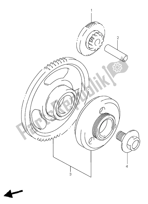 Tutte le parti per il Frizione Di Avviamento del Suzuki GSF 600 NS Bandit 1999