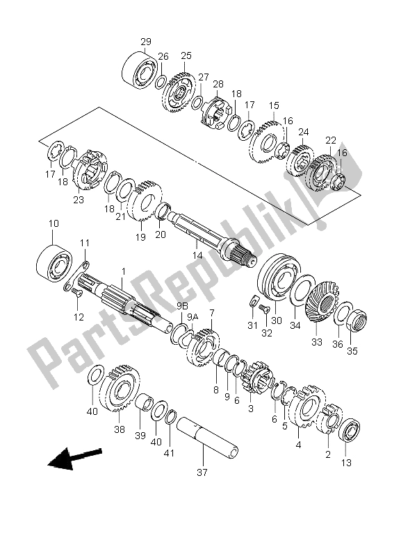 Tutte le parti per il Trasmissione del Suzuki LT F 250 Ozark 2002