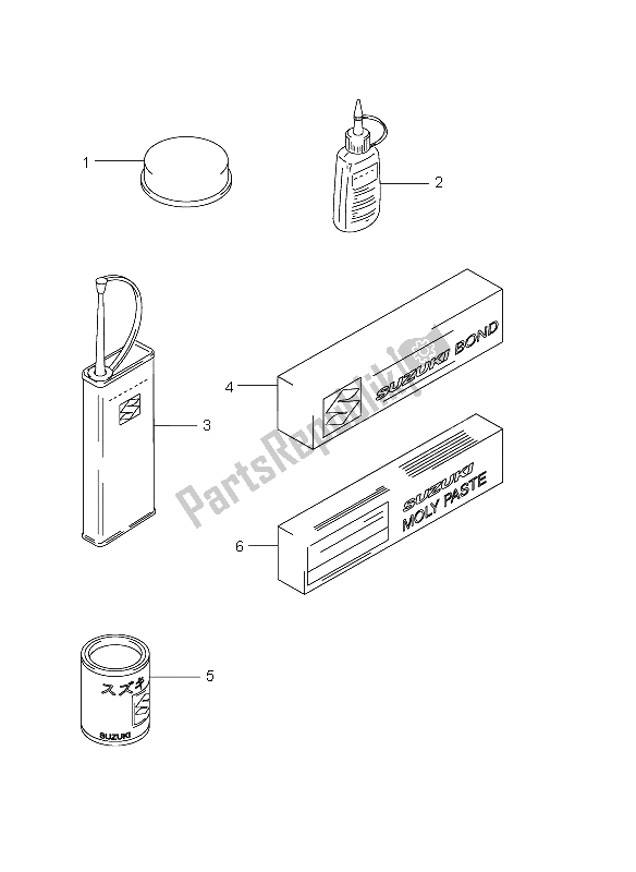 All parts for the Optional of the Suzuki GSX R 1000 2012