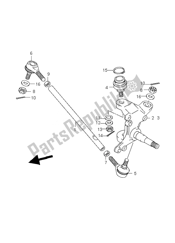 Tutte le parti per il Tirapugni del Suzuki LT Z 400 Quadsport 2007