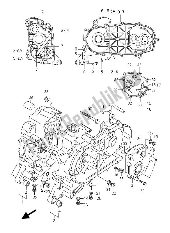 Alle onderdelen voor de Carter van de Suzuki AN 250 Burgman 2005