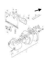 luz de combinación trasera