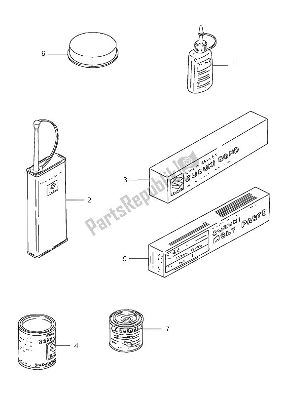 All parts for the Optional of the Suzuki DR 125 SE 1998