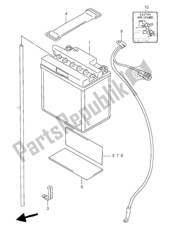 Tutte le parti per il Batteria del Suzuki GSX 600F 1996