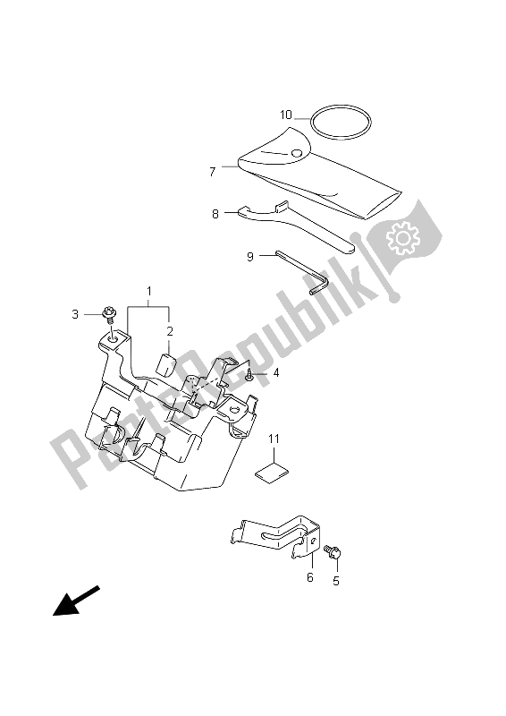 All parts for the Manual Box of the Suzuki GSX 1250 FA 2012
