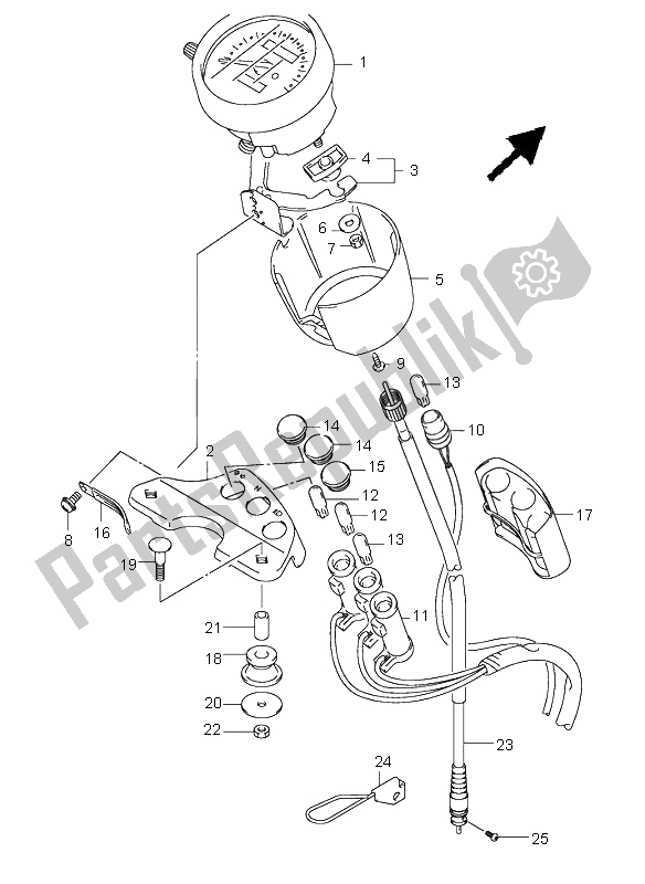 Toutes les pièces pour le Compteur De Vitesse du Suzuki RV 125 Vanvan 2003