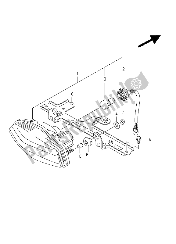 All parts for the Rear Combination Lamp (lt-a400f P24) of the Suzuki LT A 400Z Kingquad ASI 4X4 2012