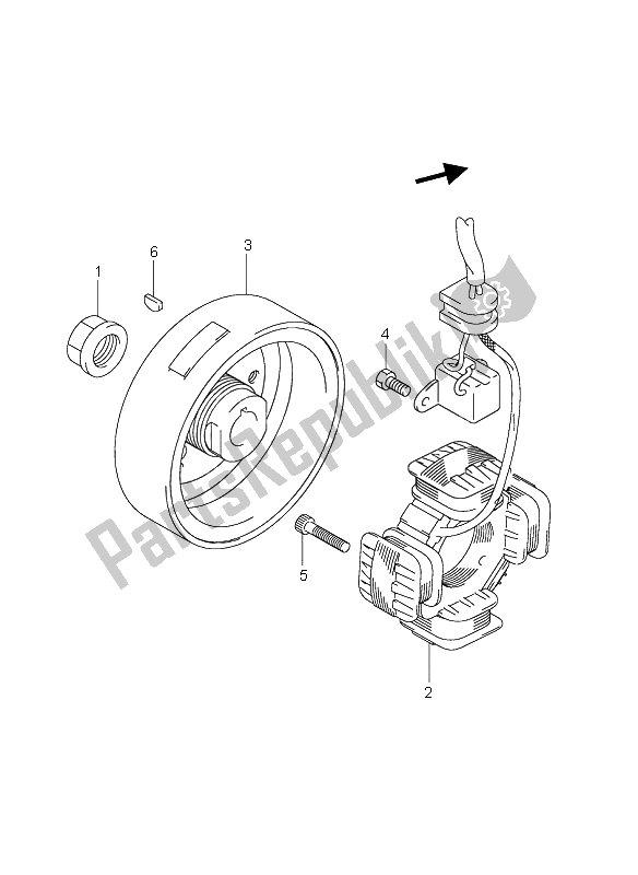 Tutte le parti per il Magnete del Suzuki LT Z 90 4T Quadsport 2008