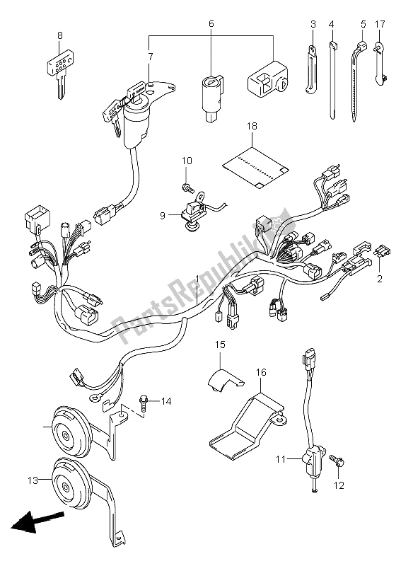 All parts for the Wiring Harness (dr-z400e E24) of the Suzuki DR Z 400E 2000