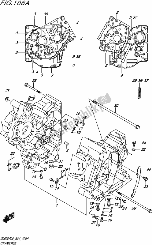 Alle onderdelen voor de Carter van de Suzuki DL 650A V Strom 2018