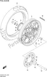 Fig.530b Front Wheel (dl650xa,dl650xaue)