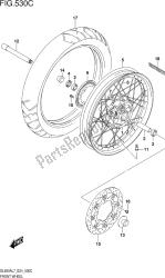 Fig.530c Front Wheel (dl650xal7 E24)