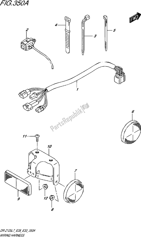 Tutte le parti per il Wiring Harness (dr-z125 E28) del Suzuki DR-Z 125 2017