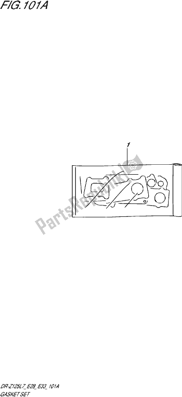 All parts for the Gasket Set of the Suzuki DR-Z 125L 2017