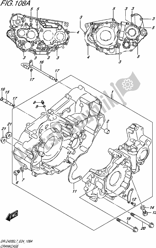 Wszystkie części do Korbowód Suzuki DR-Z 400E 2017