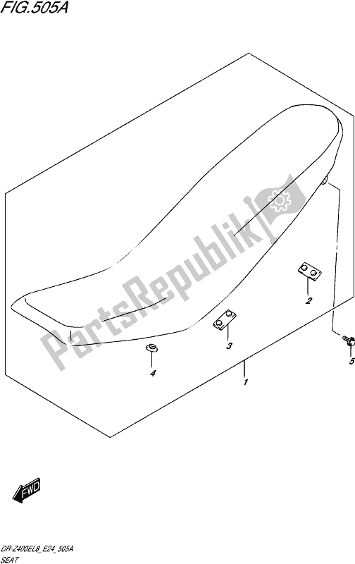 Wszystkie części do Siedzenie Suzuki DR-Z 400E 2018
