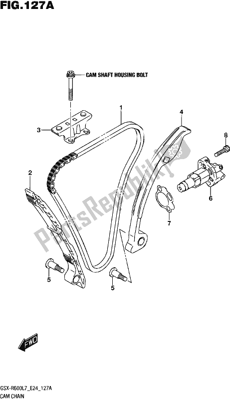 Todas as partes de Corrente De Cam do Suzuki Gsx-r 600 2017