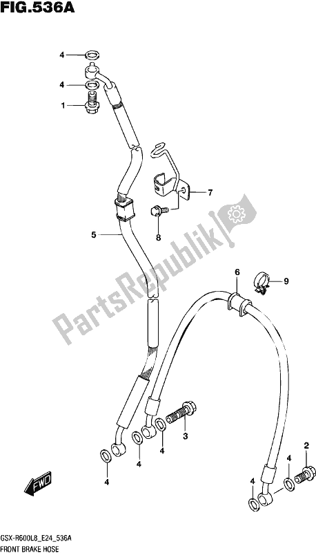 Toutes les pièces pour le Flexible De Frein Avant du Suzuki Gsx-r 600 2018