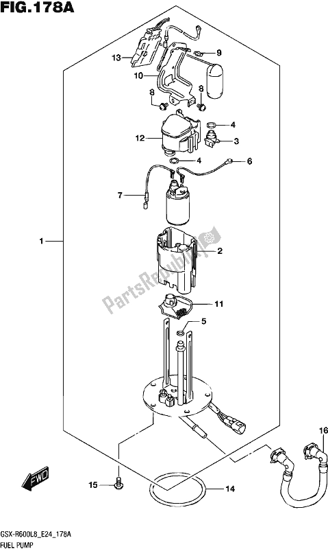 Toutes les pièces pour le Pompe à Essence du Suzuki Gsx-r 600 2018