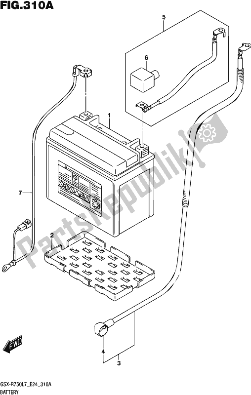 Tutte le parti per il Batteria del Suzuki Gsx-r 750 2017