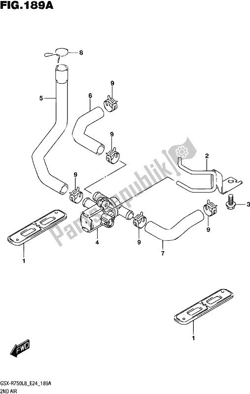 Toutes les pièces pour le 2e Air du Suzuki Gsx-r 750 2018