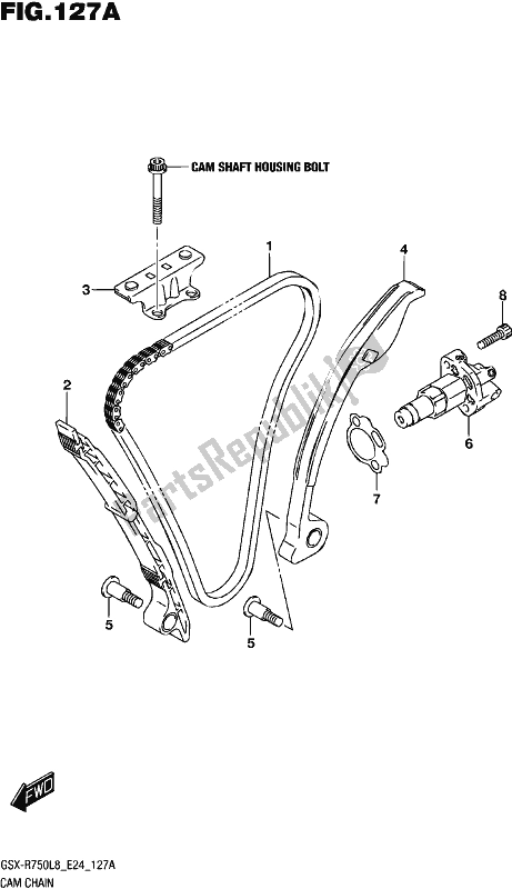 Tutte le parti per il Catena A Camme del Suzuki Gsx-r 750 2018