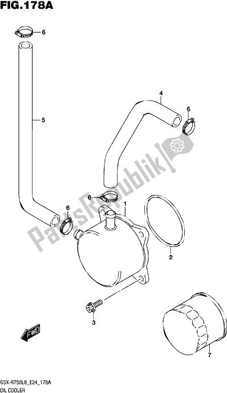 Toutes les pièces pour le Refroidisseur D'huile du Suzuki Gsx-r 750 2018