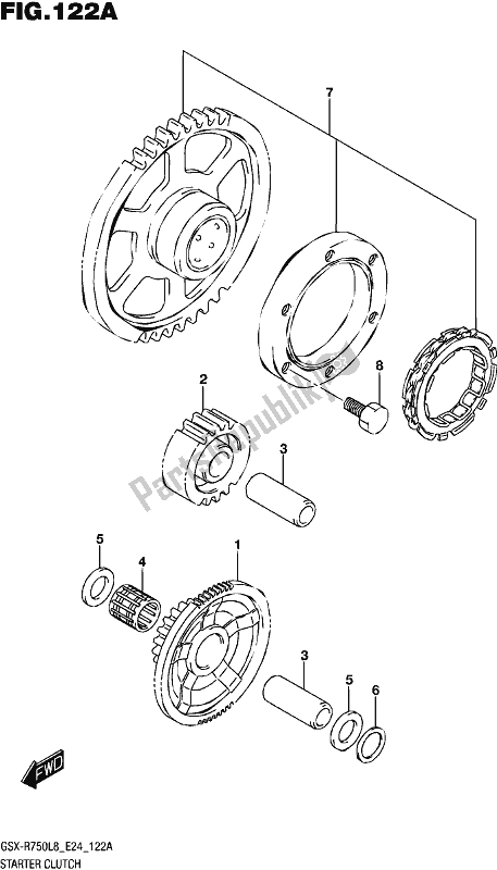 Toutes les pièces pour le Embrayage De Démarrage du Suzuki Gsx-r 750 2018