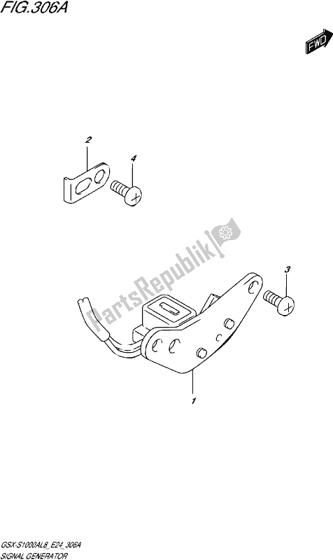 All parts for the Signal Generator of the Suzuki Gsx-s 1000A 2018