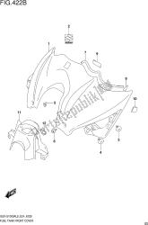 Fig.422b Fuel Tank Front Cover (gsx-s1000azl8 E24)