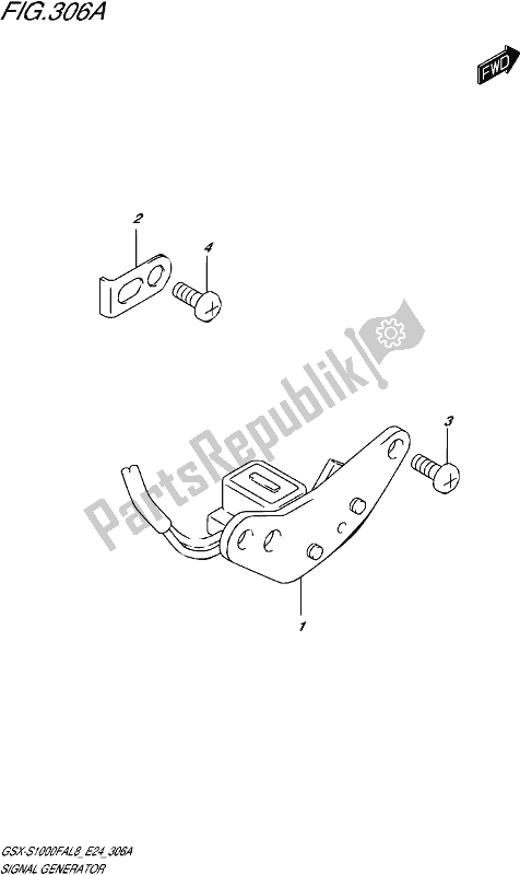 All parts for the Signal Generator of the Suzuki Gsx-s 1000 FA 2018