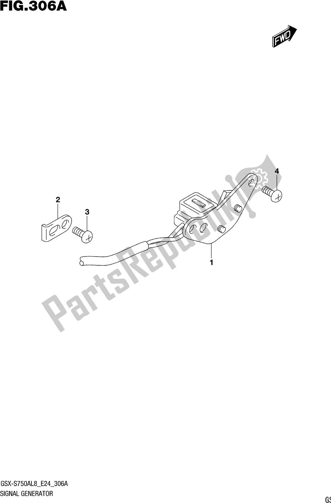 Tutte le parti per il Fig. 306a Signal Generator del Suzuki Gsx-s 750 ZA 2018