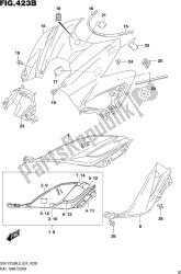 Fig.423b Fuel Tank Cover (gsx-s750zal8 E24)