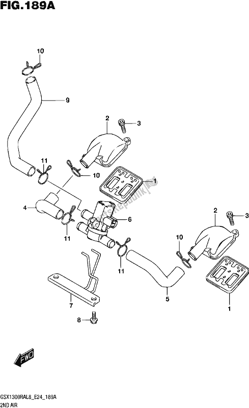 All parts for the 2nd Air of the Suzuki GSX 1300 RA 2018