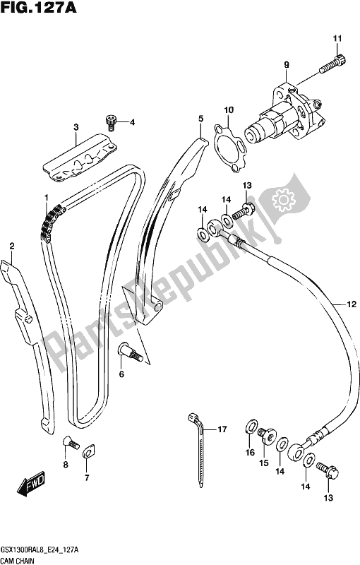 Tutte le parti per il Catena A Camme del Suzuki GSX 1300 RA 2018