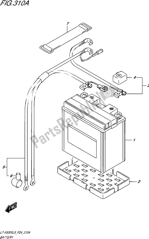 Wszystkie części do Battery (lt-a500xl9 P24) Suzuki LT-A 500X 2019