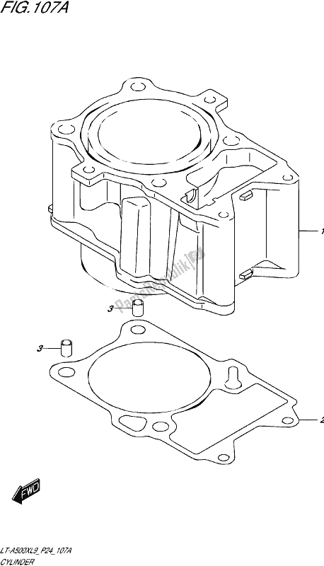 Wszystkie części do Cylinder Suzuki LT-A 500X 2019