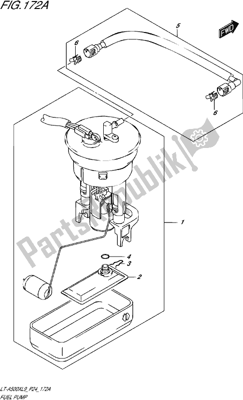 Wszystkie części do Pompa Paliwowa Suzuki LT-A 500X 2019