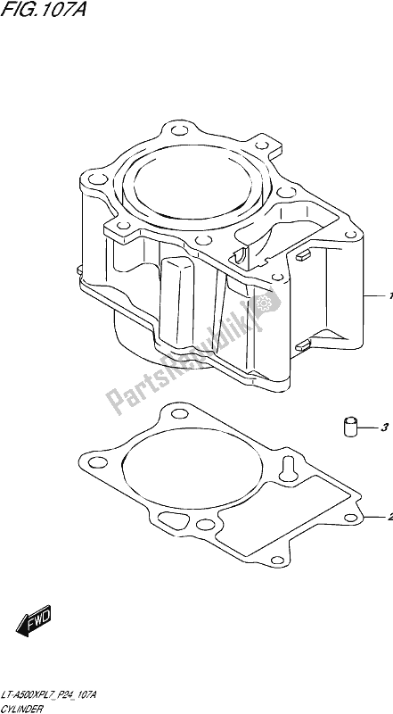 Wszystkie części do Cylinder Suzuki LT-A 500 XP 2017