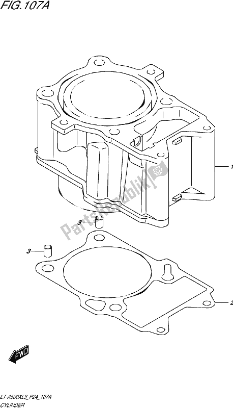 Wszystkie części do Cylinder Suzuki LT-A 500 XP 2019