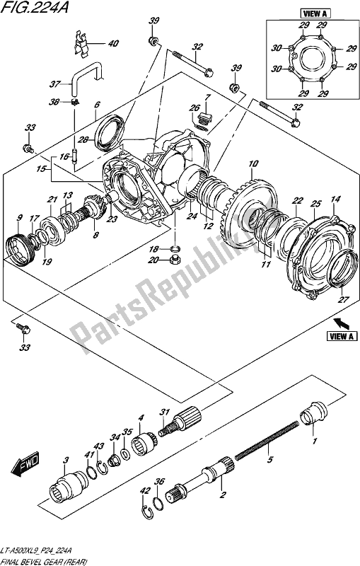 Wszystkie części do Ko? Cowe Ko? O Z? Bate Sto? Kowe (ty?) Suzuki LT-A 500 XP 2019