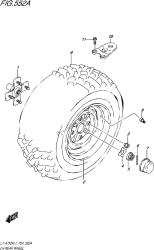 roue arrière gauche