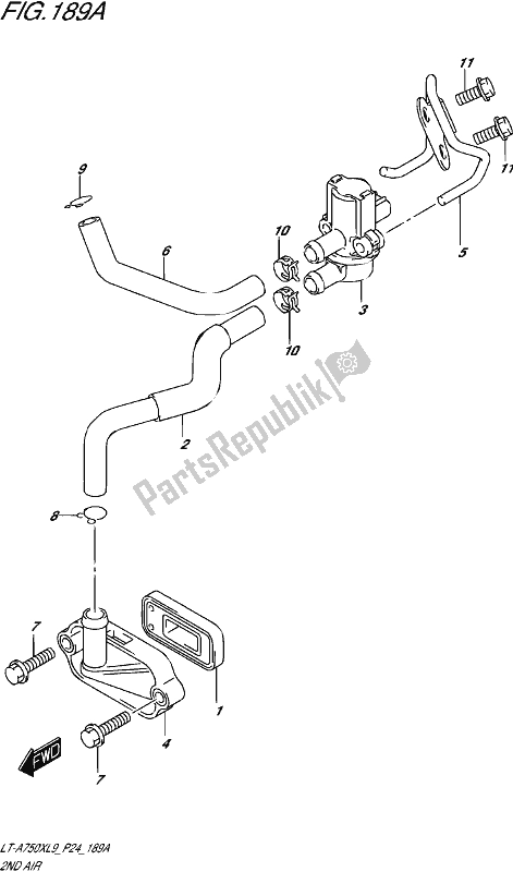 Tutte le parti per il 2a Aria del Suzuki LT-A 750X 2019