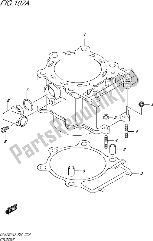 Wszystkie części do Cylinder Suzuki LT-A 750X 2019