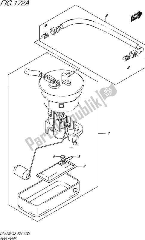 Wszystkie części do Pompa Paliwowa Suzuki LT-A 750X 2019