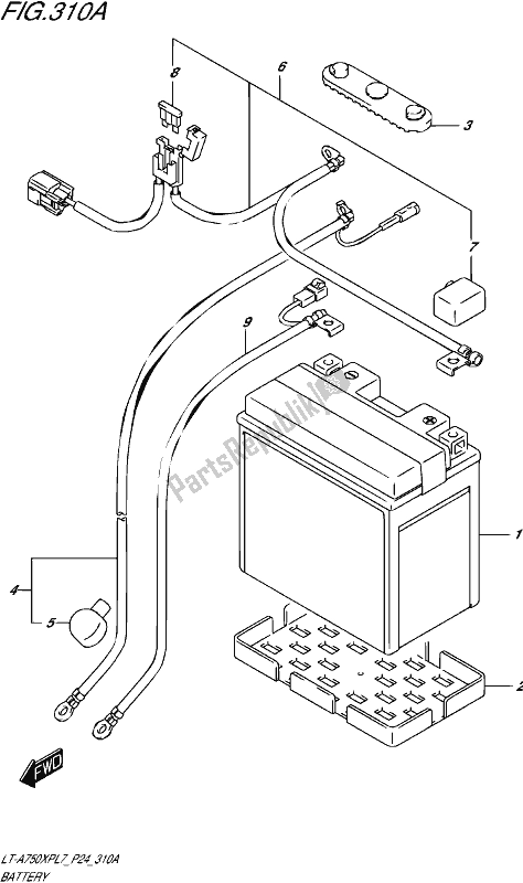 Wszystkie części do Bateria Suzuki LT-A 750 XP 2017
